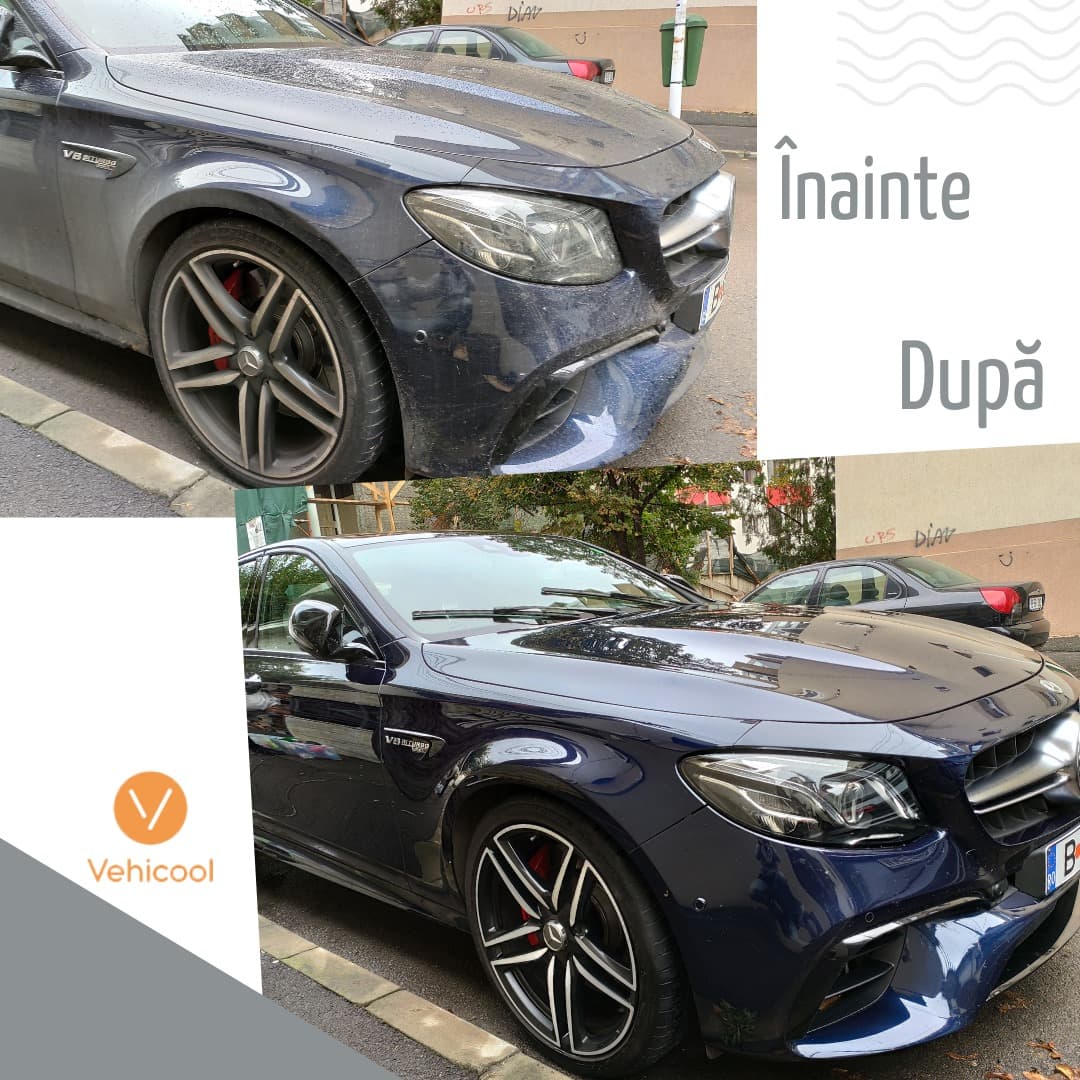 exterior masina inainte si dupa spalare Vehicool